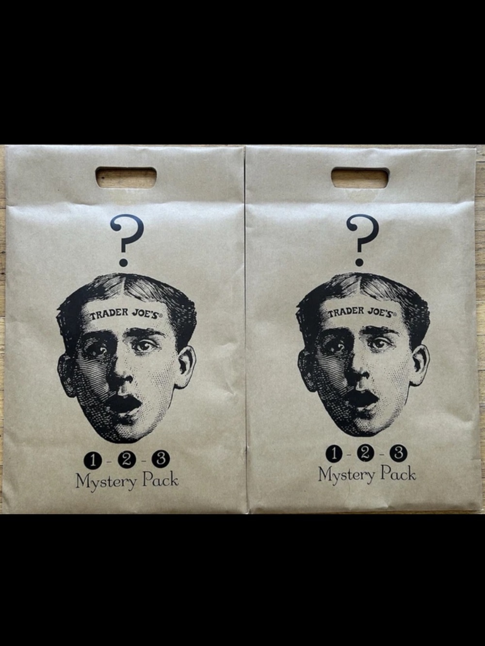 Trader Joe’s Mystery bag Lot of 2 Each pack contains 3 you will get total 6 bags